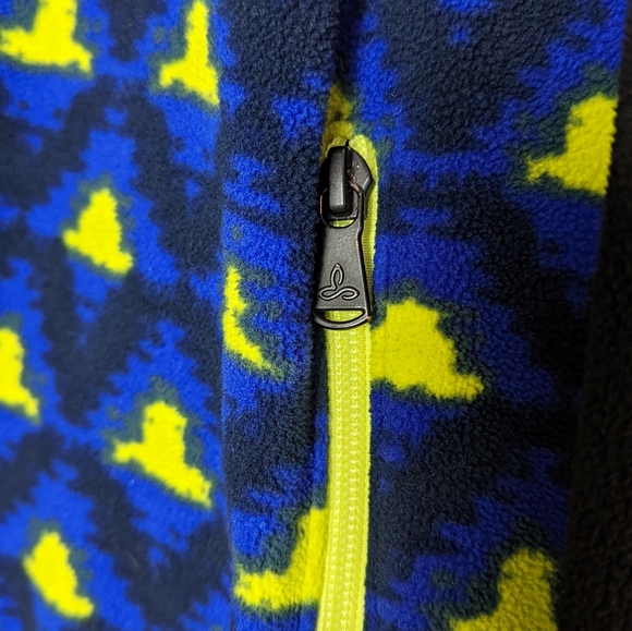 Prana | Arnu Quarter Zip Jacket Fleece Geometric Print - Picture 4 of 9